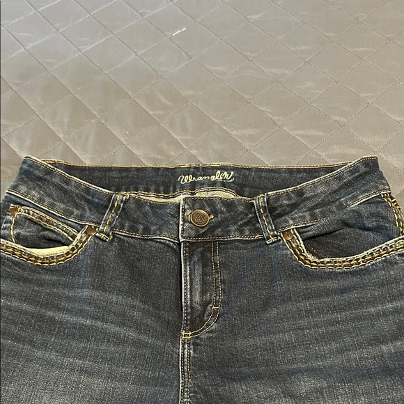 Wrangler Dark Blue Women's Flare Jeans - Picture 2 of 6